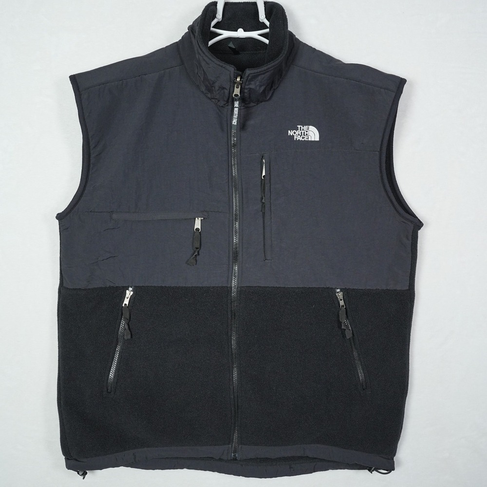 The North Face Denali Polartec Fleece Vest Men XL Black Full Zip Gorpcore Jacket